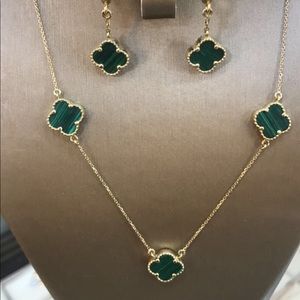 Necklace and earrings